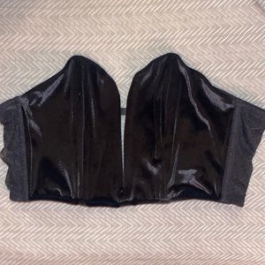 Black Victoria secrets velvet corset